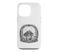 Dessin au Trait sacré de l'île Mystique d'Avalon, légende arthurienne Coque pour iPhone 13 Pro