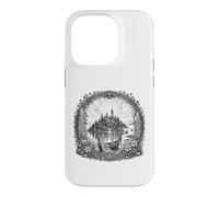 Dessin au Trait sacré de l'île Mystique d'Avalon, légende arthurienne Coque pour iPhone 14 Pro