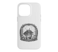 Dessin au Trait sacré de l'île Mystique d'Avalon, légende arthurienne Coque pour iPhone 14 Pro Max