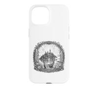 Dessin au Trait sacré de l'île Mystique d'Avalon, légende arthurienne Coque pour iPhone 15