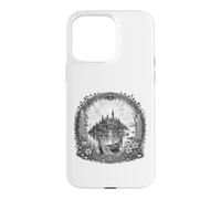 Dessin au Trait sacré de l'île Mystique d'Avalon, légende arthurienne Coque pour iPhone 15 Pro Max