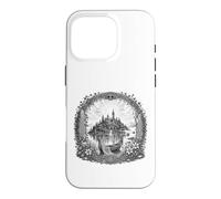 Dessin au Trait sacré de l'île Mystique d'Avalon, légende arthurienne Coque pour iPhone 16 Pro
