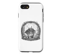 Dessin au Trait sacré de l'île Mystique d'Avalon, légende arthurienne Coque pour iPhone SE (2020) / 7/8