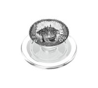Dessin au Trait sacré de l'île Mystique d'Avalon, légende arthurienne PopSockets PopGrip pour MagSafe