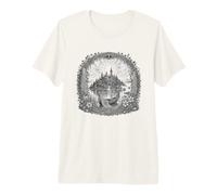 Dessin au Trait sacré de l'île Mystique d'Avalon, légende arthurienne T-Shirt Haut de Gamme