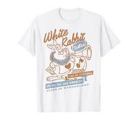Dessin au trait vintage Disney Alice au pays des merveilles avec lapin blanc T-Shirt