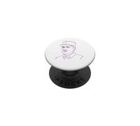 Dessin Charles de Gaulle PopSockets PopGrip Adhésif