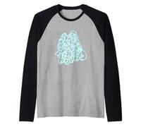 Dessin d'art Original du Visage du Matin Manche Raglan