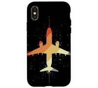 Dessin d'avion Look vintage Leçons de vol Coque pour iPhone X/XS
