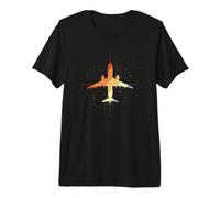 Dessin d'avion Look Vintage Leçons de vol T-Shirt Haut de Gamme