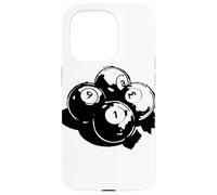 Dessin de boules de billard Coque pour iPhone 15 Pro
