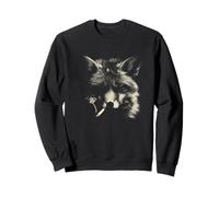 Dessin de Chien Fumeur Portrait Urbain Street Terrier Sweatshirt