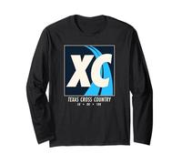 Dessin de Course de Cross-Country Vintage Texas Cross Country Art Manche Longue