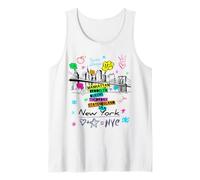 Dessin de Croquis de Graffiti Cool coloré New York City Avenues Débardeur