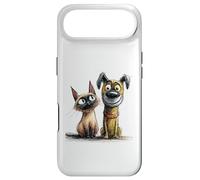 Dessin de Croquis Mignon de Chat et de Chien Coque pour iPhone Air