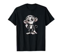 Dessin de dessin animé singe triste aux gros yeux T-Shirt