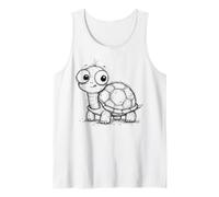 Dessin de Dessin Mignon bébé Tortue dessiné à la Main Débardeur