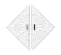 Dessin de graphique Triangle Règle précise Scale transparent 300 mm acrylique facile à utiliser pour la navigation nautique et la rédaction technique