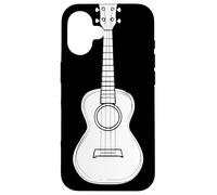 Dessin de l'instrument Ukulele Ukulelist Coque pour iPhone 16