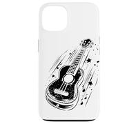 Dessin de l'ukulélé Ukulelist Leçons de musique Coque pour iPhone 13