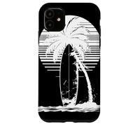 Dessin de Planche de Surf Chevauchée sur Les Vagues Coque pour iPhone 11