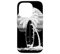 Dessin de Planche de Surf Chevauchée sur Les Vagues Coque pour iPhone 14 Pro