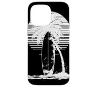 Dessin de Planche de Surf Chevauchée sur Les Vagues Coque pour iPhone 14 Pro Max