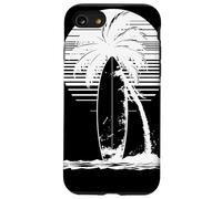 Dessin de Planche de Surf Chevauchée sur Les Vagues Coque pour iPhone SE (2020) / 7/8
