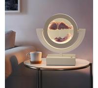 Dessin de sable Lampe d'art en sable mobile double face rotative à 360° 3 températures de couleur Multicolore Plusieurs tailles(Purple,A Frame)