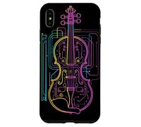 Dessin de violon Instrument à cordes alto Coque pour iPhone XS Max