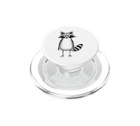 Dessin d'esquisse drôle de Raton Laveur dessiné à la Main PopSockets PopGrip pour MagSafe