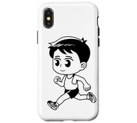 Dessin du petit coureur Coque pour iPhone X/XS