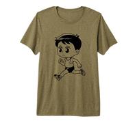 Dessin du Petit Coureur T-Shirt Haut de Gamme