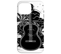 Dessin d'Ukulélé Professeur d'Ukulélé Coque pour iPhone 16 Pro Max