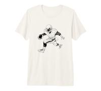 Dessin d'un Footballeur américain T-Shirt Haut de Gamme