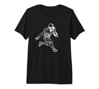 Dessin d'un Joueur de Football américain T-Shirt Haut de Gamme