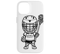 Dessin d'un Petit Joueur de Crosse pour garçons et Filles Coque pour iPhone 14