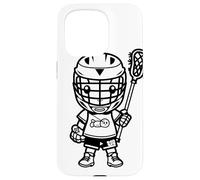 Dessin d'un Petit Joueur de Crosse pour garçons et Filles Coque pour iPhone 15 Pro