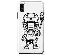Dessin d'un Petit Joueur de Crosse pour garçons et Filles Coque pour iPhone XS Max