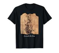 Dessin d'un Torse de Femme Leonardo da Vinci Art célèbre T-Shirt