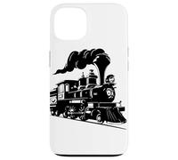 Dessin d'une locomotive à vapeur Coque pour iPhone 13