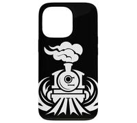 Dessin d'une locomotive à vapeur Coque pour iPhone 13 Pro