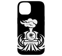 Dessin d'une locomotive à vapeur Coque pour iPhone 14