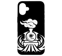 Dessin d'une locomotive à vapeur Coque pour iPhone 16 Plus