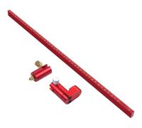 Dessin en alliage d'aluminium pour boussole, rotation à 360°, rayon réglable, outil rond de précision de 36,5 à 300 mm, outil rond de précision pour architectes, travail du bois, rouge (système