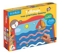 Nathan T'choupi Mes Premiers Dessins - Jeu d'Apprentissage du Dessin - 16 Modèles et Pochoirs en Carton - Apprendre à Dessiner, Activité Créative pour les Jeunes Enfants, Filles et Garçons dès 2 plus