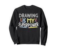 Dessin est ma Superpuissance Illustrator Illustration Sweatshirt