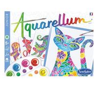 Sentosphère Kit peinture Aquarellum Junior Chats – Initier à l'art – Dès 6 ans – Fabriqué en France