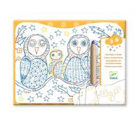 Dessin et coloriage enfant Familles des sous-bois