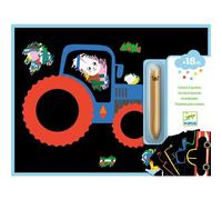 Cartes à gratter véhicules à découvrir bleu TU